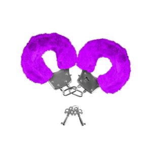 Neon Furry Cuffs Purple